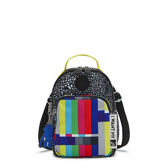 Kipling Alber MTV 3-in-1 Convertible Mini Bag Backpacks MTV Static | CA 1538ZU